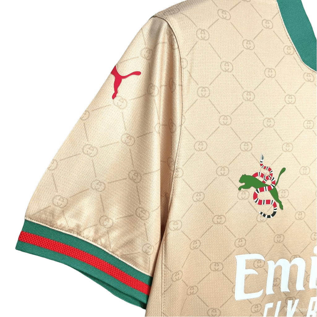 AC Milan Gucci Jersey Golden 125th Anniversary Limited