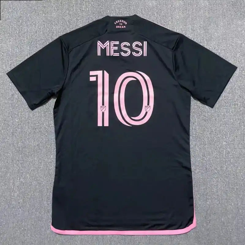 Inter Miami Messi Black Soccer Jersey Away 24/25