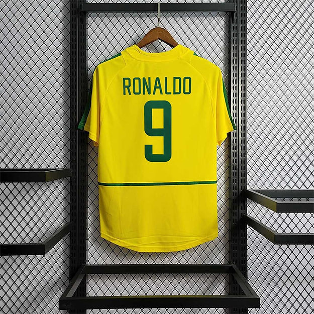 BRAZIL 2002 HOME SHIRT